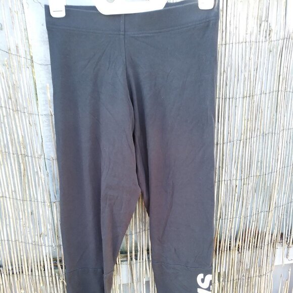 Adidas Black Stretch Women's Leggings - No Size Tag - See Measurements - Picture 1 of 14